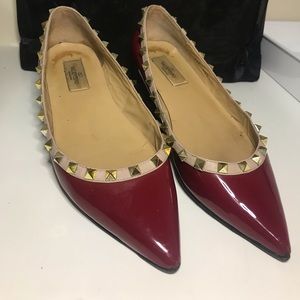 Valentino rock stud flats